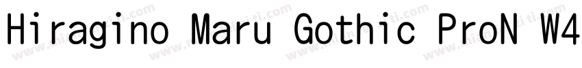 Hiragino Maru Gothic ProN W4字体转换